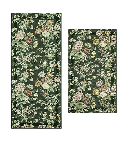 Laura Ashley Serene Dream Floral 2-Piece Rug Set