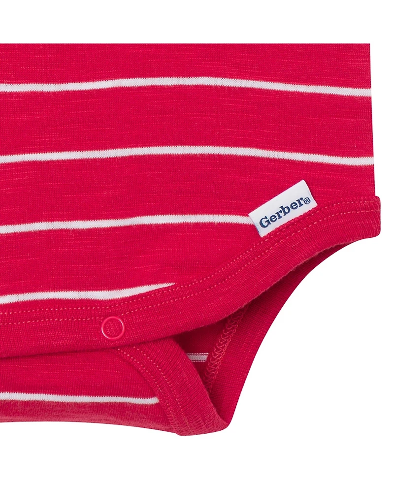 Gerber Baby Boys' ( new born to 18 M ) polo Bodysuit Stripes