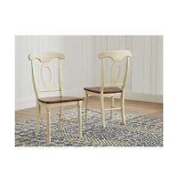 A-America British Isles Napoleon Side Chair, Merlot