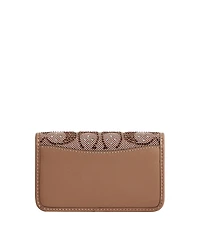 Coach Women's Crystal Signature Jacquard Essential Slim Card Case