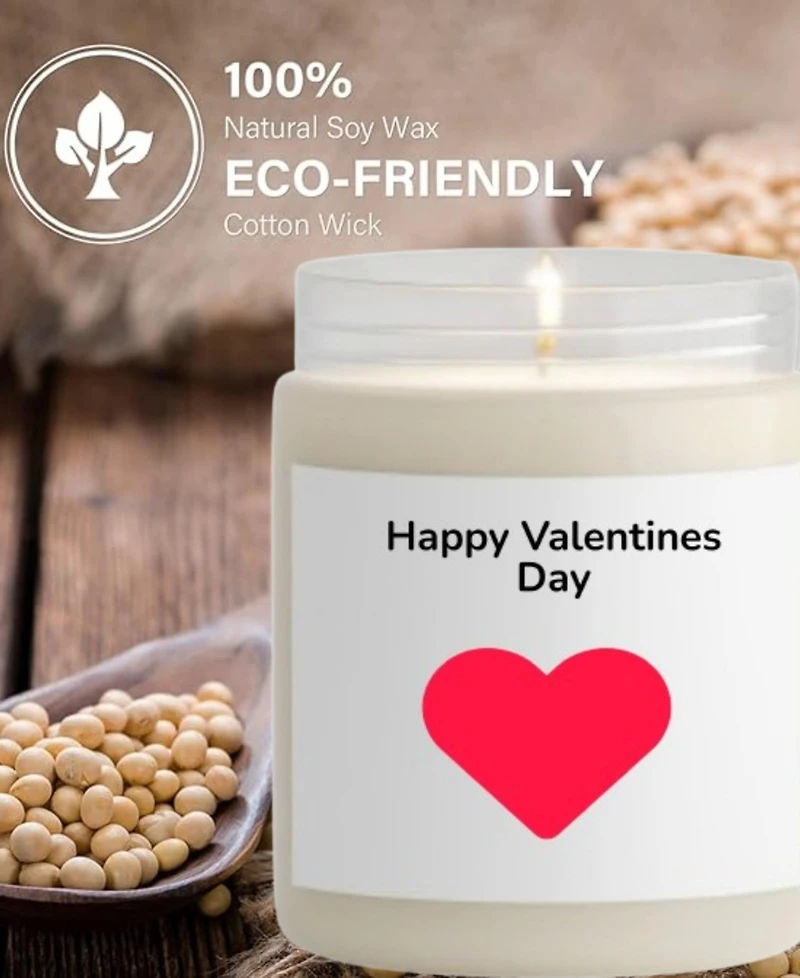 Lovery Valentines Day Vanilla Scented Soy Wax Candle, 10oz