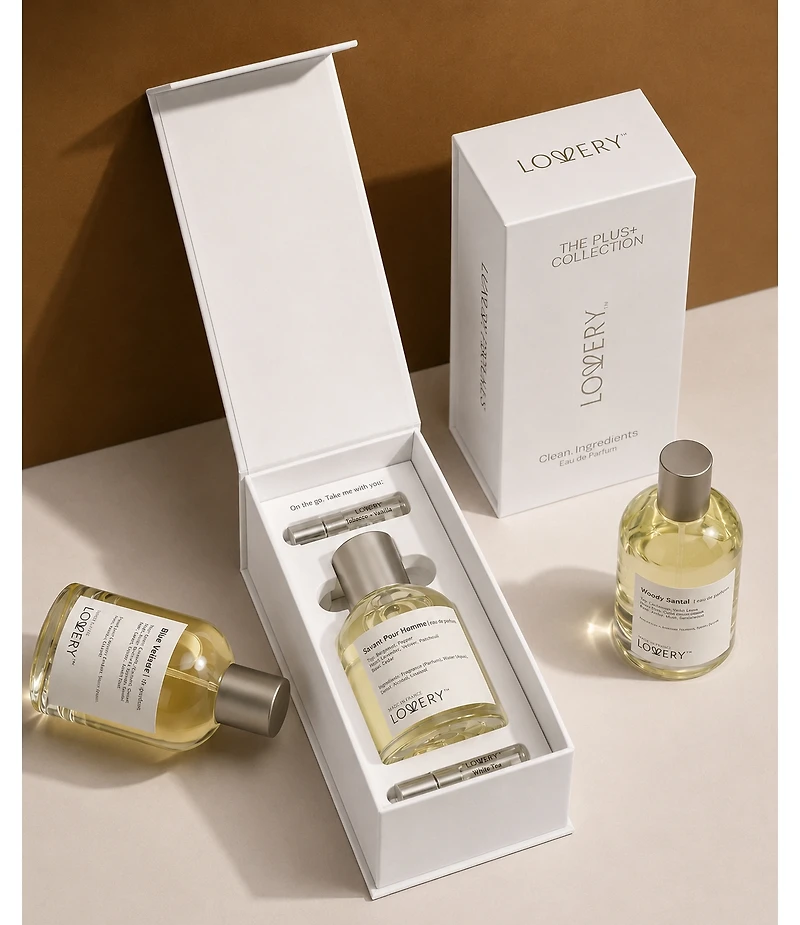 Lovery Savant Pour Homme Eau de Parfum 3pc Gift Set - 3.4fl oz Mens Perfume Gift Set with Mini Perfume and Free Gift Sample