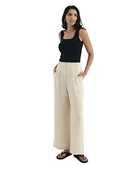 Finery London Women's Mara High-Waist Wide-Leg Trousers