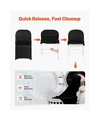 Sugift 150 Piece Bulk Stretch Spandex Chair Cover Set for Large Banquet and Event Venues