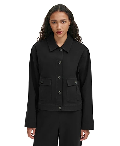 Finery London Women's Kelsie Canvas Button-Front Jacket