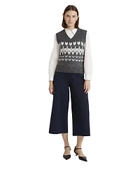 Finery London Women's Courtney Fair Isle V-Neck Sleeveless Sweater Vest