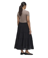 Finery London Women's Imani Tiered High-Waisted Midi Skirt