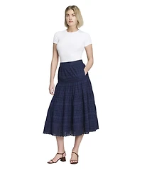 Finery London Women's Siobhan Tiered High-Waisted Midi Skirt
