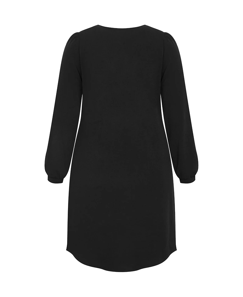 City Chic Women's Quiero Long Sleeve Midi Dress