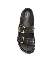 JSlides Women's Makri Buckle Slide Sandal