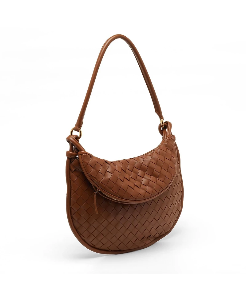 Pre-Owned Bottega Veneta Women's Intrecciato Leather Medium Gemelli Shoulder Bag
