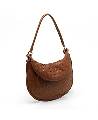 Pre-Owned Bottega Veneta Women's Intrecciato Leather Medium Gemelli Shoulder Bag