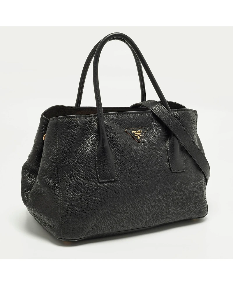 Pre-Owned Prada Women's Vitello Daino Leather Open Tote Bag