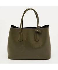 Pre-Owned Prada Women's Medium Saffiano Cuir Leather Double Tote
