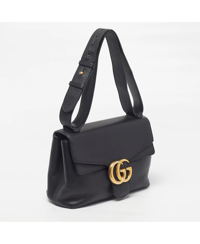 Pre-Owned Gucci Women's Gg Marmont Leather Flap Shoulder Bag