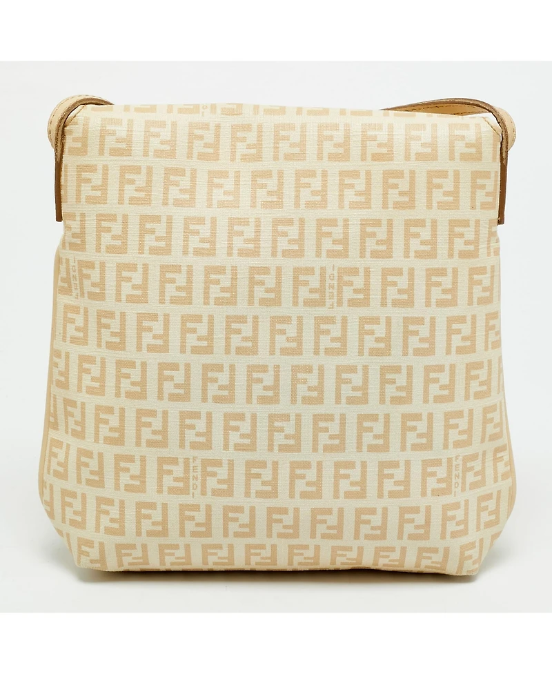 Pre-Owned Fendi Women's Zucchino Coated Canvas Messenger Bag
