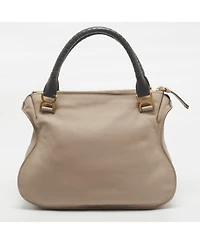Pre-Owned Chloe Women's Marcie Double Carry Large Leather Shoulder Bag