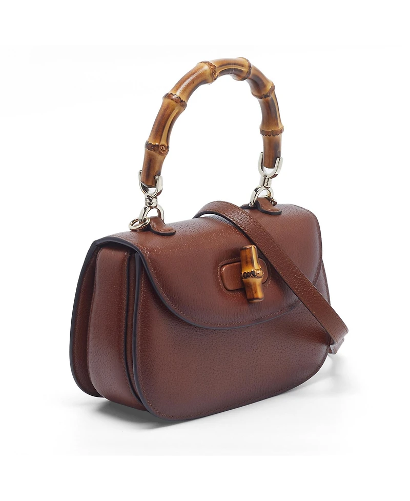 Pre-Owned Gucci women's Bree Gg Canvas and Leather Crossbody Bag