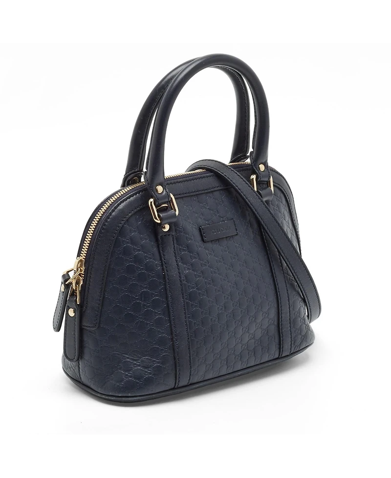Pre-Owned Gucci Women's Microguccissima Leather Mini Dome Satchel