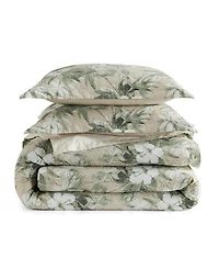 Tommy Bahama Home Beachway Blooms Reversible Breathable Cotton Medium Warmth 3-Piece Comforter Set, King