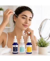 Pursonic Ultimate Renewal Kit Micro Needle Derma Roller and Anti Aging Serum Trio