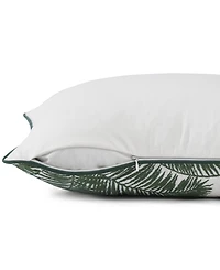 Tommy Bahama Home Shaded Palms Durable Cotton Canvas Zipper Closure Decorative Pillow, 20" x 20"