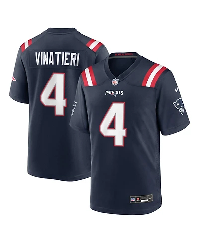 Nike Men's Adam Vinatieri New England Patriots Relaxed Fit V-Neck Team Retired Game Jersey