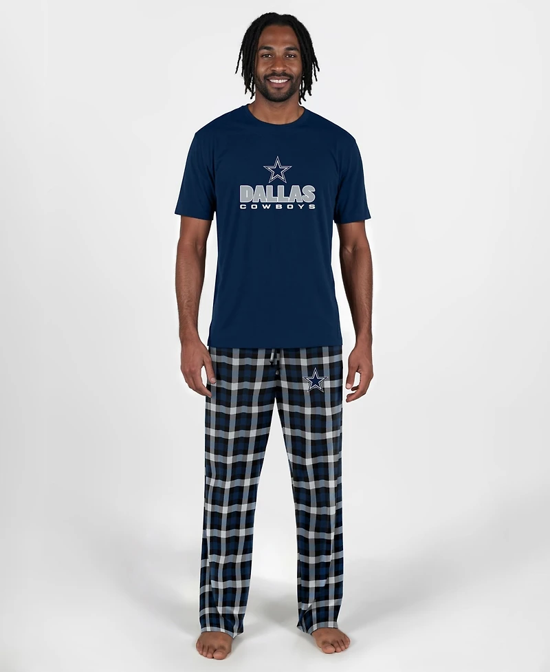 Concepts Sport Men's Navy Dallas Cowboys Big Tall Highland Sleep Set