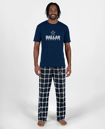 Concepts Sport Men's Navy Dallas Cowboys Big Tall Highland Sleep Set