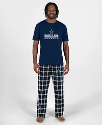 Concepts Sport Men's Navy Dallas Cowboys Big Tall Highland Sleep Set