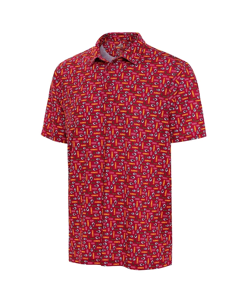 Antigua Men's Red Kansas City Chiefs Season Tickets Polo Shirt