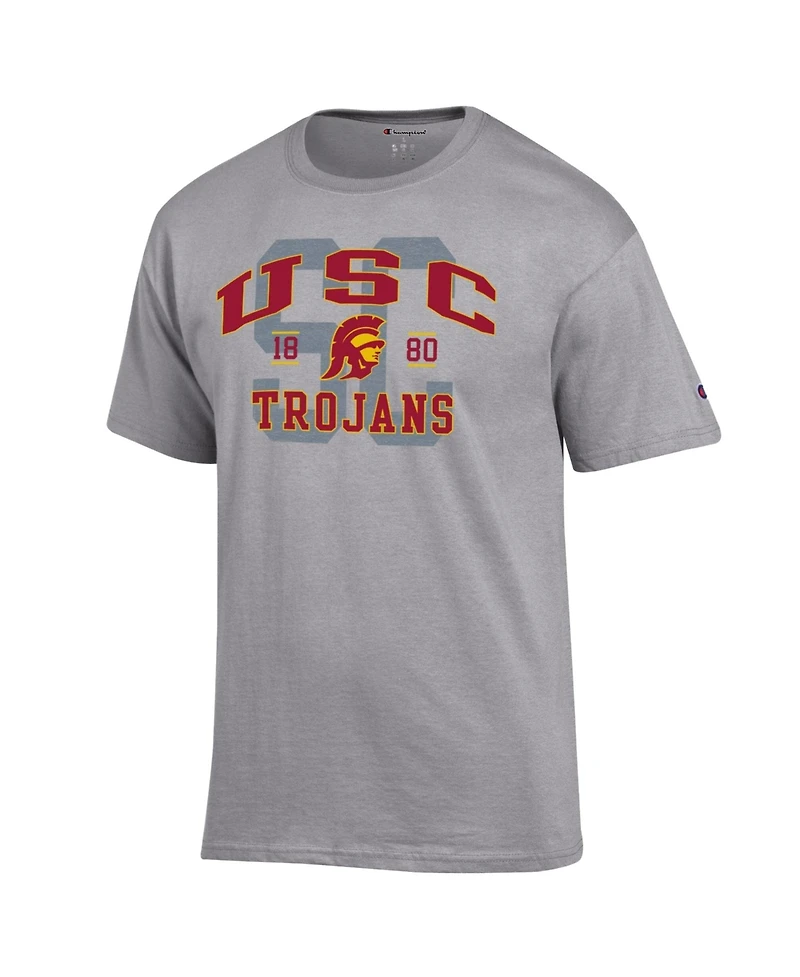Champion Men's Heather Gray Usc Trojans Varsity T-Shirt
