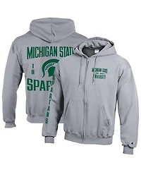 Champion Men's Michigan State Spartans Varsity Powerblend Full-Zip Fleece Hoodie