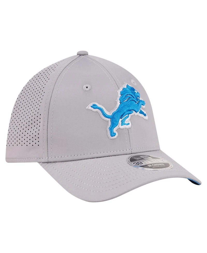 New Era Men's Detroit Lions 39THIRTY M-Crown Stretch-Fit Baseball Cap