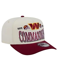 New Era Men's Washington Commanders Structured-Fit A-Frame 9FIFTY Snapback Hat