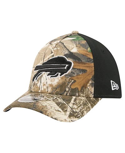 New Era Men's Camo/Black Buffalo Bills Team Collection Real Tree 39THIRTY M-Crown A-Frame Flex Hat