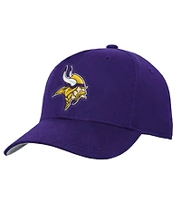 Outerstuff Big Boys and Girls Minnesota Vikings Curved-Bill High-Crown Snapback Cap