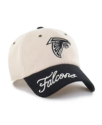 '47 Brand Women's Natural/Black Atlanta Falcons Rope Script Clean Up Adjustable Hat