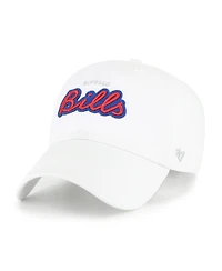 '47 Brand Women's White Buffalo Bills Trendy Script Clean Up Adjustable Hat