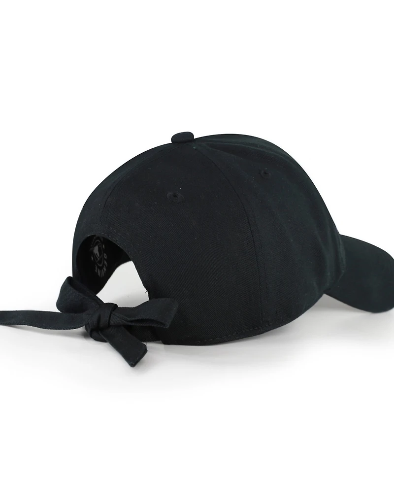'47 Brand Women's Black New Orleans Saints Bow Back Clean Up Adjustable Hat