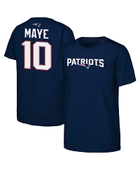 Outerstuff Boy's and Girl's Drake Maye New England Patriots T-Shirt
