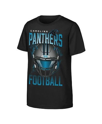 Outerstuff Big Boys and Girls Black Carolina Panthers Full Gear T-Shirt