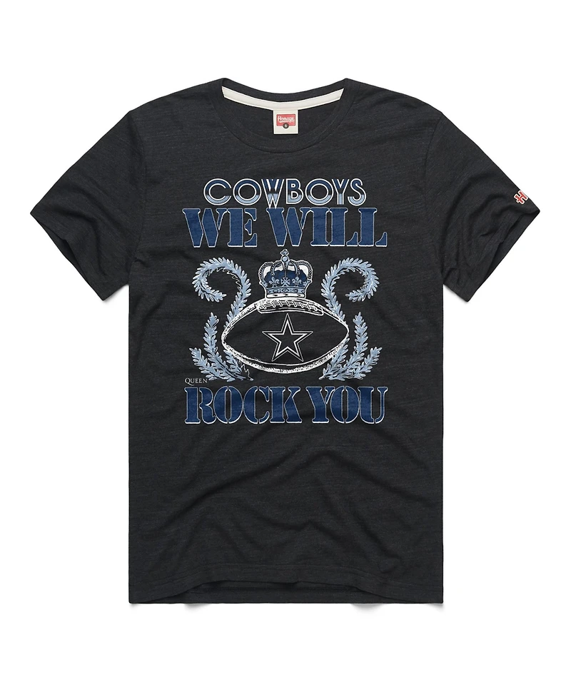 Homage Men's and Women's Dallas Cowboys 2026 Nfl Schedule Relaxed-Fit Queen T-Shirt