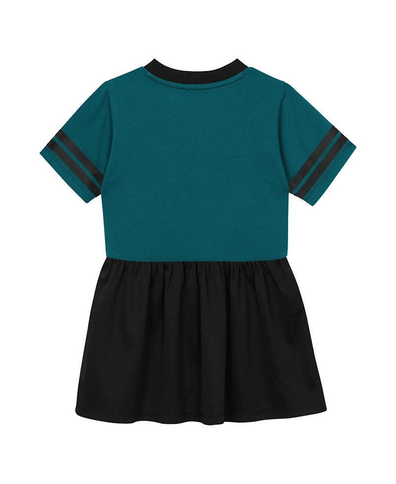 Outerstuff Toddler Girls' 2T-5T Philadelphia Eagles V-Neck Mesh Side Panels Fit & Flare Dress