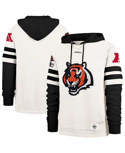'47 Brand Men's Cincinnati Bengals Split Zone Cornerback Duo Lacer Fleece-Lined Hoodie