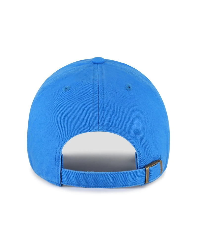 '47 Brand Men's Powder Blue Los Angeles Chargers Throwback Graphic Clean Up Adjustable Hat