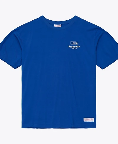 Mitchell & Ness Men's Royal Seattle Seahawks Core Essentials Micro Logo T-Shirt
