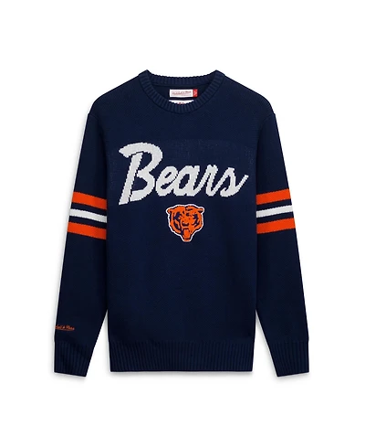 Mitchell & Ness Men's Navy Chicago Bears Head Coach Sweater