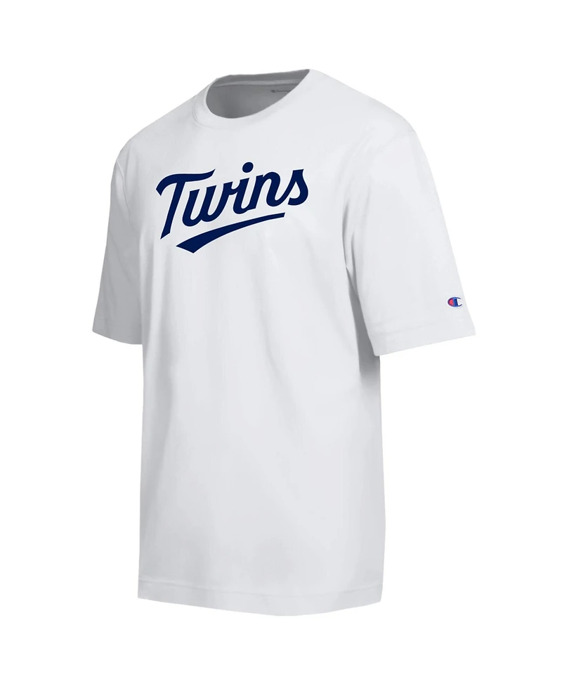 Champion Men's Minnesota Twins All Star Arched Chenille Wordmark Relaxed-Fit T-Shirt