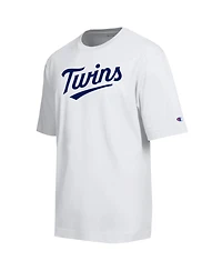 Champion Men's Minnesota Twins All Star Arched Chenille Wordmark Relaxed-Fit T-Shirt
